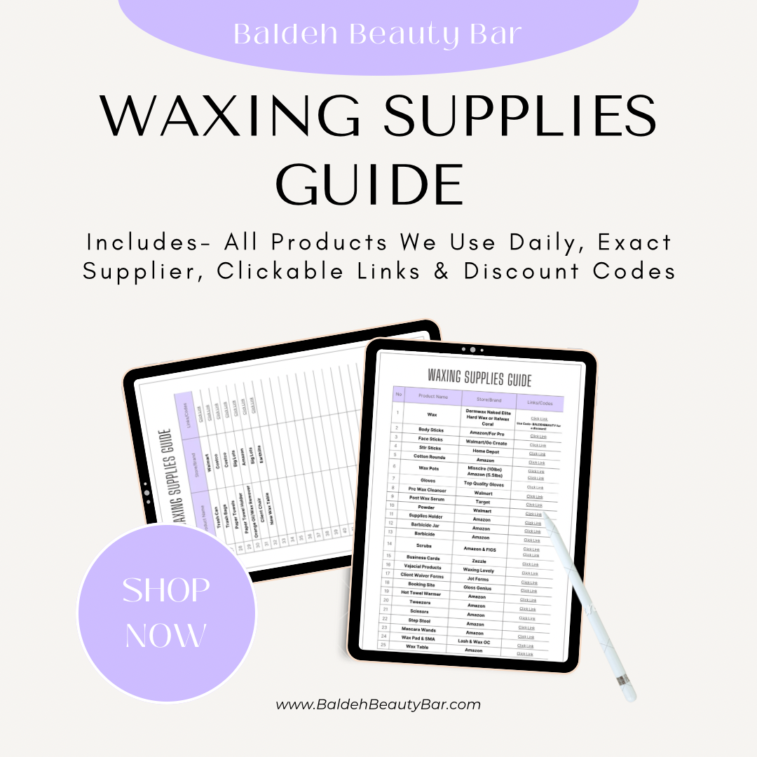 Waxing Supplies Guide🍯📝