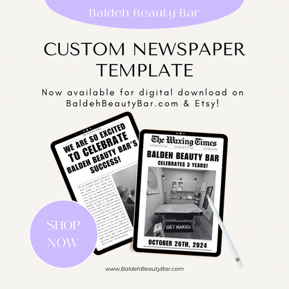 ✨Custom Newspaper Template✨
